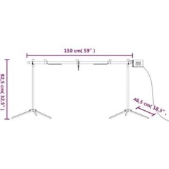 Barbecue Automatique Et Moteur Acier Inoxydable 150x46,5x82,5cm VidaXL -Jardin Calme Soldes Magasin 90560978 3