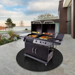 Tapis Ignifuge , Tapis De Barbecue Tapis Antidérapant Pour Jardin Pliable, Résistant à La Chaleur, Pour Barbecue Camping Fête Tapis De Gril De Protection Anti 61cm -Jardin Calme Soldes Magasin 90600791 3