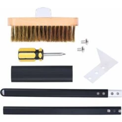 Brosse De Four à Pizza, Brosse En Laiton De Nettoyage De Four à Pizza, Brosse De Gril En Laiton, Grattoir De Gril Brosse De Four Professionnelle, Nettoyeur De Poils En Laiton Grattoir En Acier -Jardin Calme Soldes Magasin 90765473 3