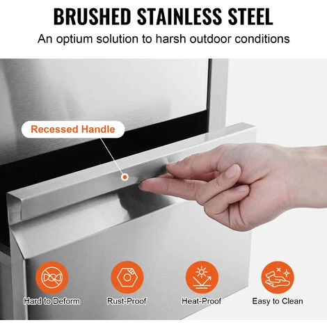 VEVOR Tiroir INOX De Cuisine DeExterieur A 3 Espaces De Tiroirs De Rangement En Acier Inoxydable 49x38x67cm Commode Pour Cuisiner A LExterieur Faire Un Barbecue Ranger Les Ustensiles De Cuisine 7 VEVOR Tiroir INOX De Cuisine DeExterieur A 3 Espaces De Tiroirs De Rangement En Acier Inoxydable 49x38x67cm Commode Pour Cuisiner A LExterieur Faire Un Barbecue Ranger Les Ustensiles De Cuisine – Image 5