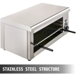 VEVOR 2000W Salamandre Electrique Professionnelle Toaster Hamburger Cuisine Grille Pain Toaster Pour Faire Fondre Du Fromage A Raclette, Griller Des Sandwichs, Des Steaks, DeAutres Viandes -Jardin Calme Soldes Magasin 92385378 3