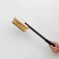 Brosse De Four à Pizza, Brosse En Laiton De Nettoyage De Four à Pizza, Brosse De Gril En Laiton, Grattoir De Gril Brosse De Four Professionnelle -Jardin Calme Soldes Magasin 93249705 4