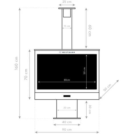 Westmann Acier Barbecue Foyer De Jardin Noir 41x90x160 Cm 5 Westmann Acier Barbecue Foyer De Jardin Noir 41x90x160 Cm – Image 3