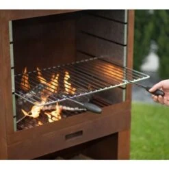 Westmann Acier Barbecue Foyer De Jardin Rouille 70x41x229 Cm 8 Westmann Acier Barbecue Foyer De Jardin Rouille 70x41x229 Cm -Jardin Calme Soldes Magasin 93899450 2