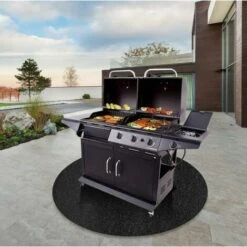 Tapis Ignifuge , Tapis De Barbecue Tapis Antidérapant Pour Jardin Pliable, Résistant à La Chaleur, Pour Barbecue Camping Fête Tapis De Gril De Protection Anti 120cm -Jardin Calme Soldes Magasin 94035712 3