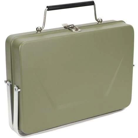 Barbecue à Charbon De Bois Portable Gril Pliant Pour Ordinateur Portable Pour Camping Cuisine En Plein Air Arrière-cour Pique-nique Vert 3 Barbecue à Charbon De Bois Portable Gril Pliant Pour Ordinateur Portable Pour Camping Cuisine En Plein Air Arrière-cour Pique-nique Vert