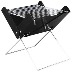 MINI-BARBECUE PLIABLE PORTABLE POUR CHARBON 5 MINI-BARBECUE PLIABLE PORTABLE POUR CHARBON -Jardin Calme Soldes Magasin 94935041 2