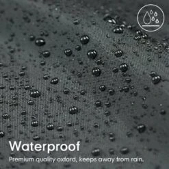 Housse Barbecue, Housse Bâche De Protection Résistante De 210D Oxford Protection BBQ à Gaz, Couverture De Grill Anti-Vent/Anti-UV/Anti-l'eau/Anti-l'Humidité/Antipoussière 147x61x117cm Noir -Jardin Calme Soldes Magasin 95291852 3