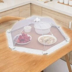 Capuche Anti-mouches, Housse Pliable, écran En Maille Couvre Capot De Protection Contre Les Insectes Pour Nourriture, Fruits, Pique-nique, Barbecue, 80 Cm (gris)