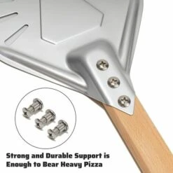 Pelle à Pizza Ronde 8 Pouces, Pelle à Pizza Perforée Avec Longue Poignée En Bois Amovible, Fabriqué En Aluminium Et Poignée Antidérapante 10 Pelle à Pizza Ronde 8 Pouces, Pelle à Pizza Perforée Avec Longue Poignée En Bois Amovible, Fabriqué En Aluminium Et Poignée Antidérapante -Jardin Calme Soldes Magasin 95909800 4
