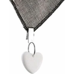 Lot De 6 Poids De Nappe En Pierre Naturelle Résistant Aux Intempéries Avec Pince Pour Jardin, Pique-nique, Cuisine, Restaurant（forme De Coeur） -Jardin Calme Soldes Magasin 96320686 5