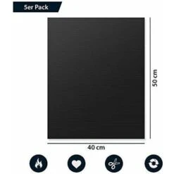 Tapis De Cuisson Barbecue X5 Set De 5 Tapis De Grillade XL 50x40 Cm Anti-adhérent Réutilisable Feuilles Pour Four Gaz électrique Bbq Charbon Bois Micro-ondes En Silicone 9 Tapis De Cuisson Barbecue X5 Set De 5 Tapis De Grillade XL 50x40 Cm Anti-adhérent Réutilisable Feuilles Pour Four Gaz électrique Bbq Charbon Bois Micro-ondes En Silicone -Jardin Calme Soldes Magasin 96337609 3