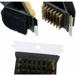 Produit Et Accessoires Dentretien Barbecue　Brosse Barbecue, Brosse De Nettoyage Pour Barbecue 3 En 1 Brosse De Nettoyage Brosse De Barbecue En Fil De Cuivre, Ustensiles De Cuisine De Pique-Nique Pour -Jardin Calme Soldes Magasin 96340739 3