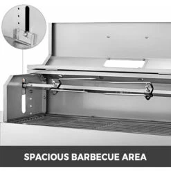 VEVOR Grill Electrique Inox Professionnelle 25W BBQ Tournebroche Gril Barbecue Electrique Avec Pied Sur 4 Roulettes Avec Couvercle Inoxydable Grille 27,5x79 Cm Pour Jardin Cuisine Exterieure Camping 10 VEVOR Grill Electrique Inox Professionnelle 25W BBQ Tournebroche Gril Barbecue Electrique Avec Pied Sur 4 Roulettes Avec Couvercle Inoxydable Grille 27,5x79 Cm Pour Jardin Cuisine Exterieure Camping -Jardin Calme Soldes Magasin 96446065 4