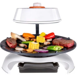 Barbecue électrique De Style Coréen 1500W Grille à Tête Rotative Et Cuisson Homogène 11 Barbecue électrique De Style Coréen 1500W Grille à Tête Rotative Et Cuisson Homogène -Jardin Calme Soldes Magasin 96517998 5