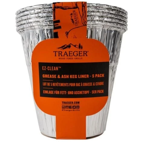 TRAEGER - 5 SEAUX ALUMINIUM DE RECUPERATION DE GRAISSE ET CENDRES TRAEGER POUR TIMBERLINE 3 TRAEGER - 5 SEAUX ALUMINIUM DE RECUPERATION DE GRAISSE ET CENDRES TRAEGER POUR TIMBERLINE