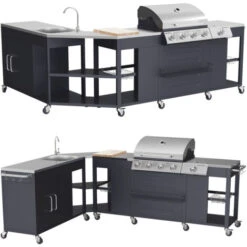 Cuisine D'angle D'extérieur TEXAS - 4+1 Brûleurs 9 Cuisine D'angle D'extérieur TEXAS - 4+1 Brûleurs -Jardin Calme Soldes Magasin 97842355 3