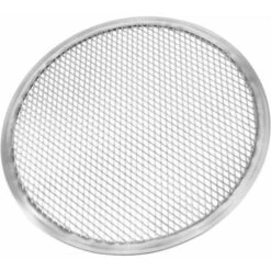 Grille à Pizza Ronde En Aluminium De - Plaque De Cuisson Pour Pizza 33cm Argent