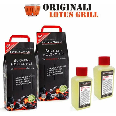 2x LotusGrill CHARBON DE BOIS DE HÊTRE 2,5 Kg SAC Incl. 2x LotusGrill PASTA 200ml, Tous Deux Conçus Pour Les Raucharmes De Barbecue Avec LotusGrill 3 2x LotusGrill CHARBON DE BOIS DE HÊTRE 2,5 Kg SAC Incl. 2x LotusGrill PASTA 200ml, Tous Deux Conçus Pour Les Raucharmes De Barbecue Avec LotusGrill