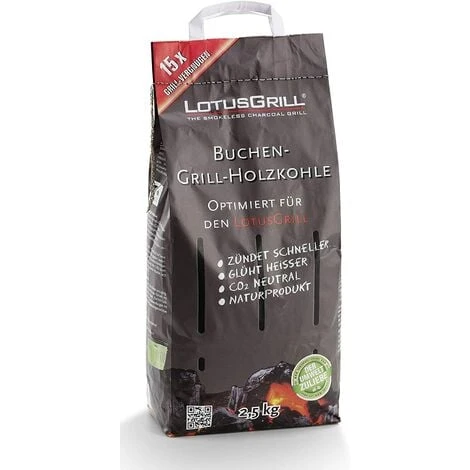 2x LotusGrill CHARBON DE BOIS DE HÊTRE 2,5 Kg SAC Incl. 2x LotusGrill PASTA 200ml, Tous Deux Conçus Pour Les Raucharmes De Barbecue Avec LotusGrill 4 2x LotusGrill CHARBON DE BOIS DE HÊTRE 2,5 Kg SAC Incl. 2x LotusGrill PASTA 200ml, Tous Deux Conçus Pour Les Raucharmes De Barbecue Avec LotusGrill – Image 2